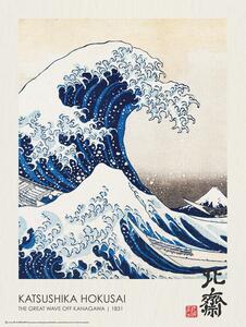 Plagát, Obraz - The Great Wave off Kanawaga (1831), Katsushika Hokusai
