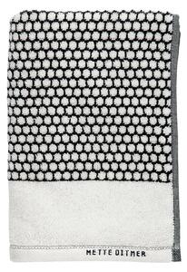 Čierno-biele bavlnené uteráky v súprave 2 ks 40x60 cm Grid - Mette Ditmer Denmark