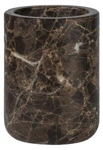 Hnedý mramorový téglik na zubné kefky Marble - Mette Ditmer Denmark