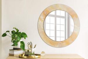 Okrúhle ozdobné zrkadlo na stenu Mramorový onyx