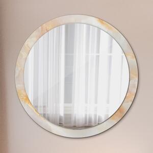 Okrúhle ozdobné zrkadlo na stenu Mramorový onyx