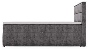 Posteľ s matracom CELESTA sivá, 140x200 cm