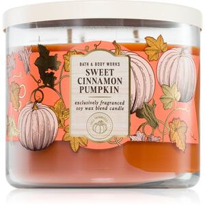 Bath & Body Works Sweet Cinnamon Pumpkin vonná sviečka 411 g