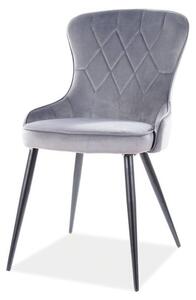 Jedálenská stolička LUTES sivá