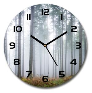 Sklenené hodiny okrúhle Hmla v lese pl_zso_30_c-f_74026356