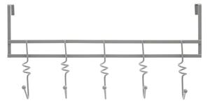 Sivý kovový vešiak na dvere 46 cm Jaxen – Premier Housewares