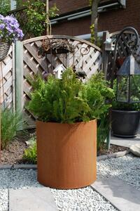 Kvetináč NEW RONDO, corten, Ø 50 cm, hnedý