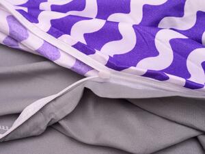 Obliečky z mikrovlákna PINEAPPLE fialové Rozmer obliečky: 2 ks 80 x 80 cm | 200 x 220 cm