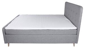 Posteľ s matracom SCANDIC sivá, 180x200 cm