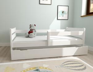 Detská posteľ z masívu borovice EDITA - 200x90 cm - biela