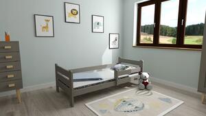 Detská posteľ z masívu borovice EDITA - 200x90 cm - šedá