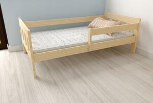 Detská posteľ z masívu borovice MÁJA - 200x90 cm - prírodná