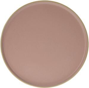 Kamenionvý jedálenský tanier Magnus 26,5 cm, ružová