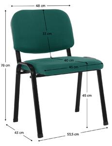 KONDELA Kancelárska stolička, zelená, ISO 2 NEW