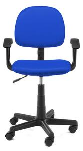 Ak furniture Detská otočná stolička FLOR modrá