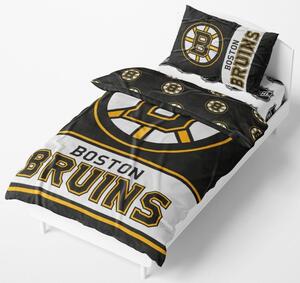 Mikroplyšové hokejové obliečky NHL Boston Bruins - 70 x 90 cm + 140 x 200 cm