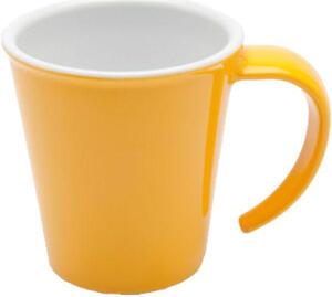 Hrnček na kávu plast Ornamin 350 ml, žltý