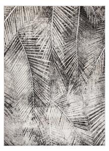 Moderný koberec MATEO 8035/944 Palmové listy, sivo - béžový
