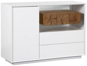 ŠIROKÁ KOMODA, dub, biela, farba duba, 120/85/40 cm MID.YOU - Komody, Online Only