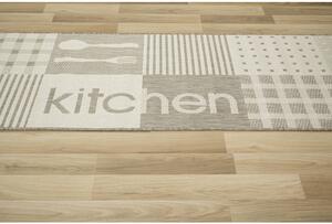 Protišmykový kuchynský koberec Flex 19053/111 béžový