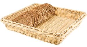 Kôš na pečivo hranatý APS Profi Line 32,5x26,5x6,5 cm, béžový