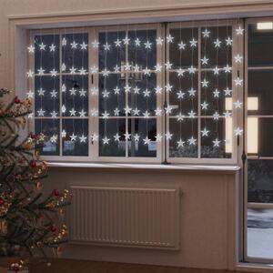 LED svetelný záves s hviezdami 500 LED studený biely 8 funkcií