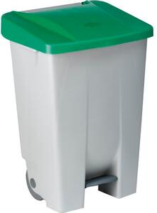 Odpadkový kôš nášľapný Gastro 80 l, sivá / zelená