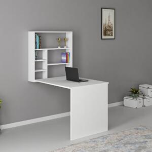 Kalune Design Skladací písací stôl SEDIR biely