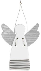 Räder Porcelánový mini anjel STRIPES, závesný