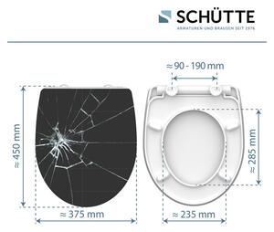 Schütte WC doska so spomaľujúcim mechanizmom (prasknuté sklo) (100253145)