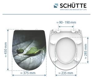 Schütte WC doska so spomaľujúcim mechanizmom (dažďová kvapka) (100253145)