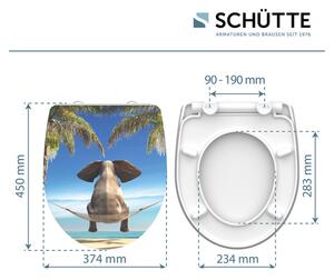 Schütte WC doska so spomaľujúcim mechanizmom (slon) (100253145)