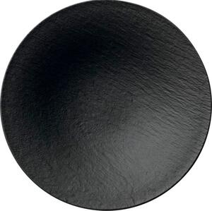Tanier s vyvýšeným okrajom Villeroy & Boch Manufacture Rock 29 cm, čierny (6 ks)