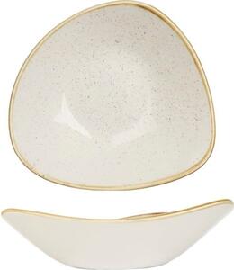 Tanier hlboký Churchill Stonecast Barley White 23,5 cm, trojuholníkový