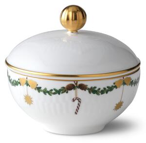 Vánoční porcelánová cukřenka Star Fluted Christmas