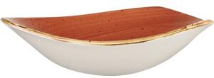 Tanier hlboký Churchill Stonecast Spiced Orange 23,5 cm, trojuholníkový