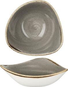 Tanier hlboký Churchill Stonecast Peppercorn Grey 15,3 cm, trojuholníkový