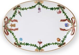 Vianočný servírovací tanier Star Fluted Christmas 21,5 cm