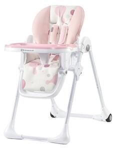 Kinderkraft KINDERKRAFT - Detská jedálenská stolička YUMMY ružová/biela AG0323 + záruka 3 roky zadarmo