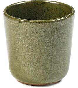 Hrnček bez ucha SERAX Surface 90 ml, camo zelená