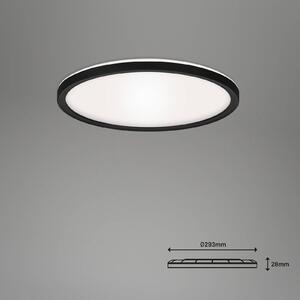 LED stropné svietidlo Slim S stmievateľné CCT čierne Ø 29 cm