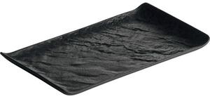 Servírovací tanier Chic Livelli 26x15 cm, čierny (4 ks)