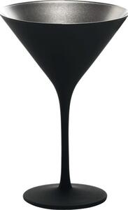 Koktailový pohár Stölzle Elements 240 ml, čierny/strieborný (6 ks)