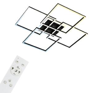 Stropné svietidlo Frame S LED, 72,4x72,4 cm, čierne