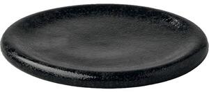 Tanier plochý s vyšším okrajom Style Point Vulcanic 24,5 cm, čierny