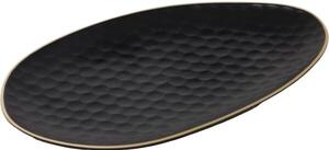Tanier plytký oválny Le COQ Kypseli 33x19 cm, čierny (9 ks)