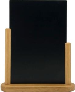 Kriedová tabuľa Securit Elegant, platforma 15x10 cm, teakové drevo