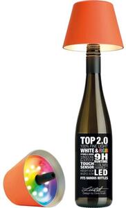 Stolná LED lampa na fľašu Sompex Top 2.0 14 cm, oranžová