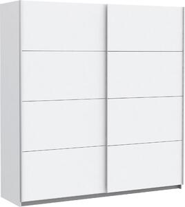 ŠAT. SKRIŇA S POSUV. DVERAMI, biela, 200/210/61 cm Ti'me - Skrine