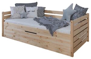 POSTEĽ S ÚLOŽNÝM PRIESTOROM, 90/200 cm prírodná farba MID.YOU - Detské izby, Online Only